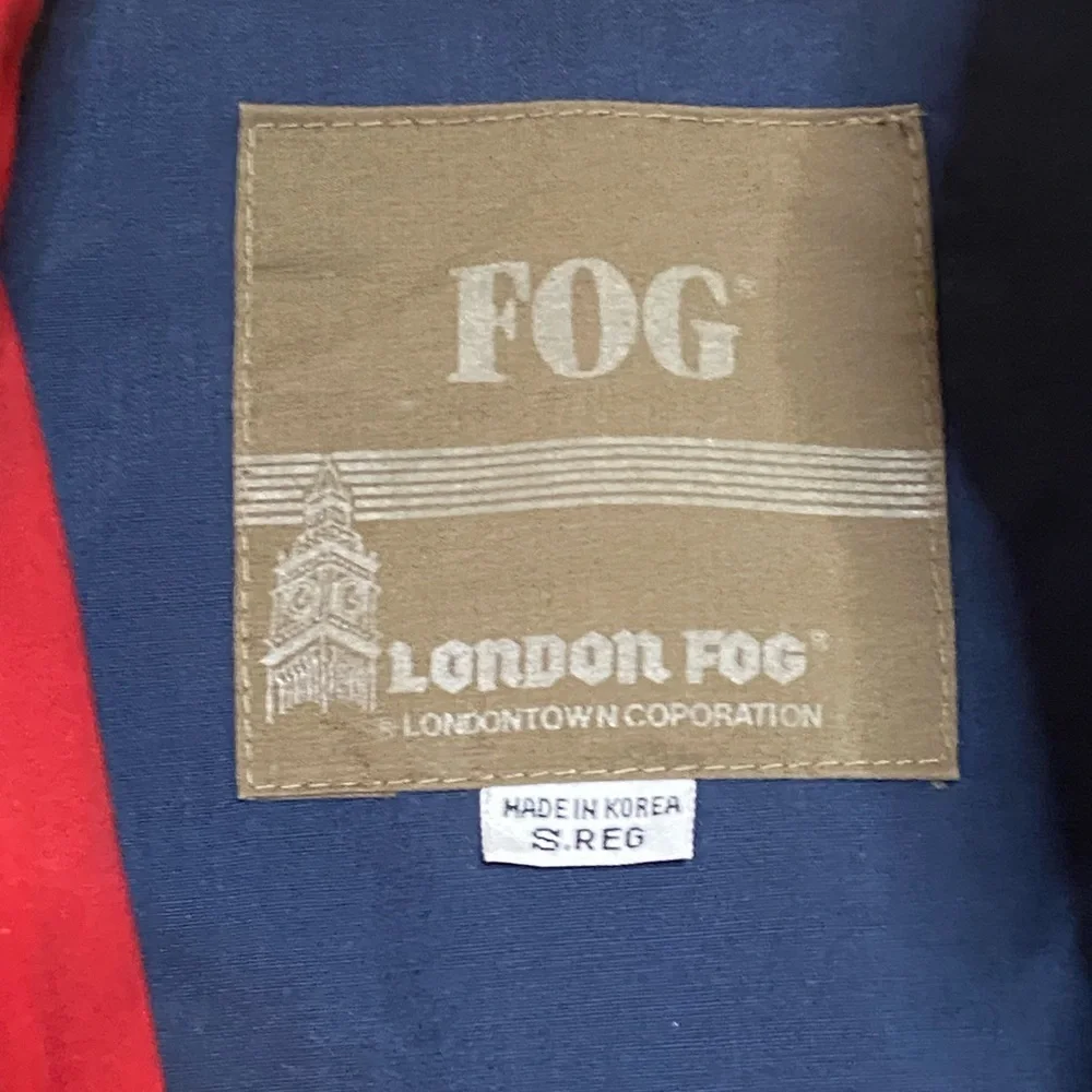 London Fog Vintage Mens Size S Zip Up Several Pockets Beige Jacket